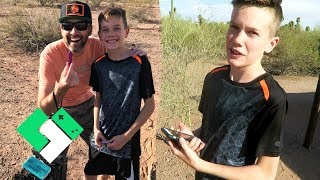 Bryce Found His First Geocache! First Geocaching Adventure | Clintus.tv