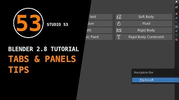 Blender 2.8x: Tabs & Panels Tips