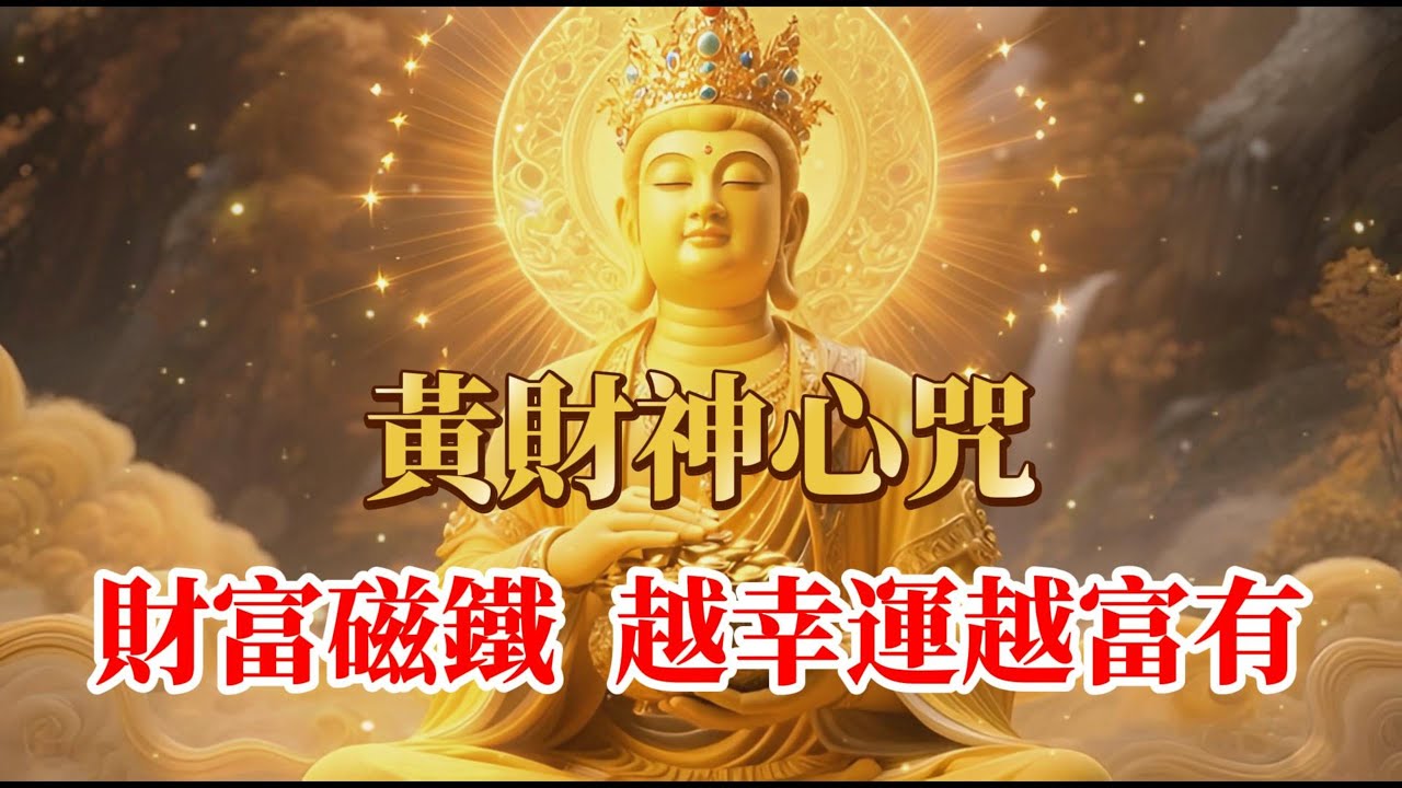 黃財神心咒 黃財神力，增長無盡善業，成就圓滿財富，正財偏財，福德招引，讓您的努力，獲得倍數回報