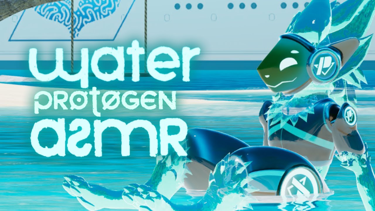 [Furry ASMR] Aqua Protogen gives you relaxing water paw massages💧💙🌊 ...