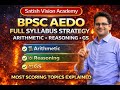 BPSC AEDO Full Syllabus Strategy 🔥 | Arithmetic + Reasoning + GS | Most Scoring Topics Explained