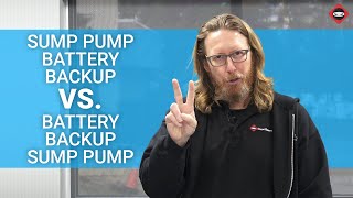 Battery Back Up Sump Pump vs Sump Pump Battery Back Up