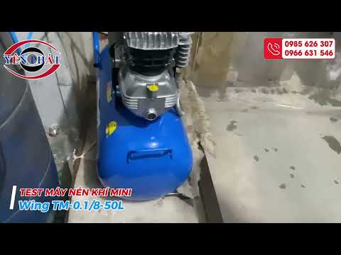 Test Máy Nén Khí Mini Wing TM-0.1/8-50L – 2HP, 50L | Nhỏ Gọn, Mạnh Mẽ, Giá Tốt