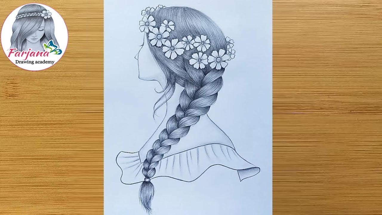 Girl backside Beautiful hairstyle Drawing #GirlHairstyle #PencilDrawing  #EasyDrawing #drawingsketch #drawing #art #artvideos #beautifulg... |  Instagram