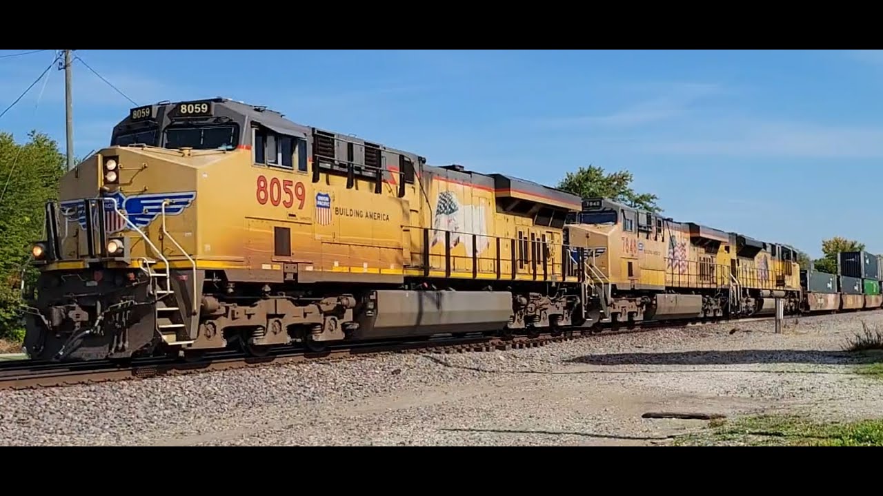 😎 Super-Fast Union Pacific Intermodal Blasting West! (High-Def!)🔥💪