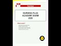 nursing plus academy exam 2026