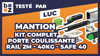 Kit complet pour porte coulissante - rail de 2 m - 40 kg - SAF 40 MANTION : Test et Avis