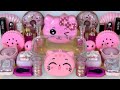 PINK 🌸🦄SLIME.🌸🦄 Mixing makeup and glitter into Clear Slime. Satisfying 🌸🦄Slime🌸 Videos city🦄