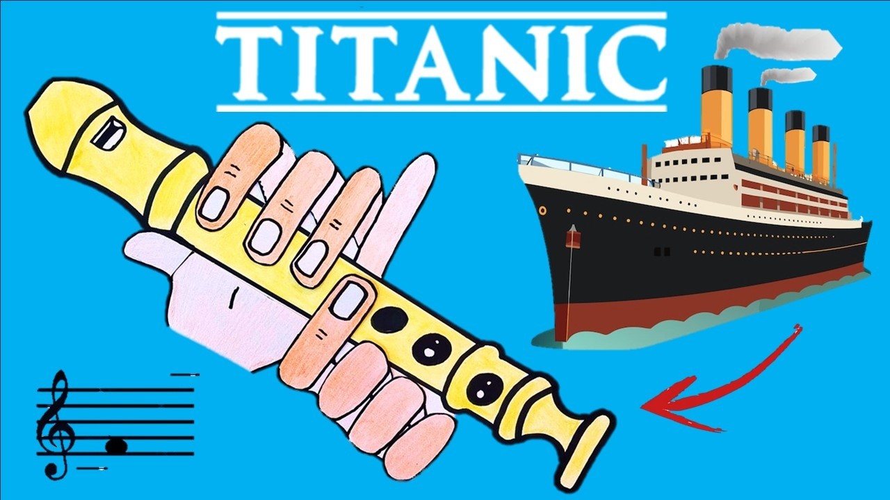 Aprenda TITANIC na FLAUTA DOCE | My Heart Will Go On | Tutorial com Animação