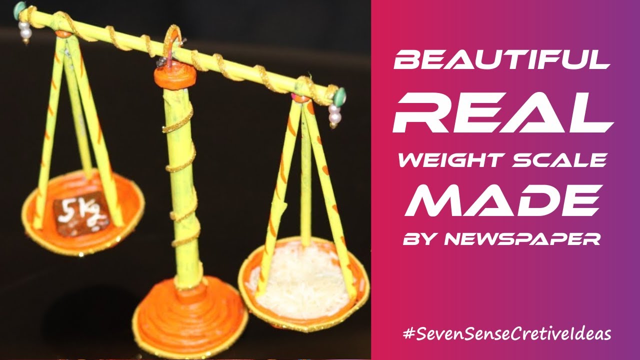 How can I make my own weighing scale?