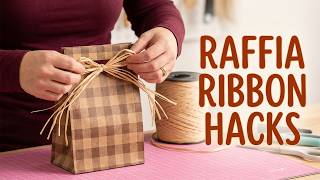 Raffia Ribbon Hacks - Gift Wrapping &amp; Card Making