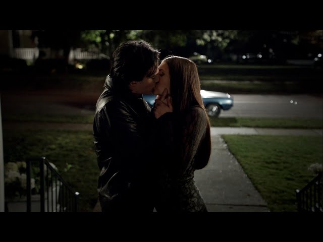 TVD 3x10 - Damon kisses Elena | Delena Scenes HD class=