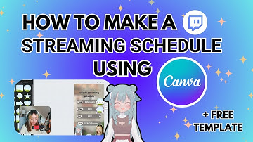 How to Create a Professional Streaming Schedule with Canva | Streamer Tips & Tricks