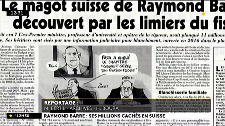 Le compte en Suisse de Raymond Barre rvl par la Un...