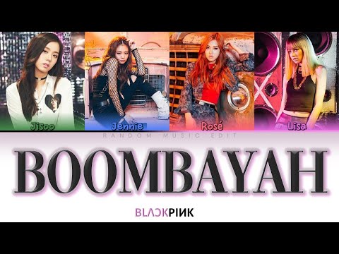 BLACKPINK - 'BOOMBAYAH' (Clean Ver.) (Color-coded Lyrics)