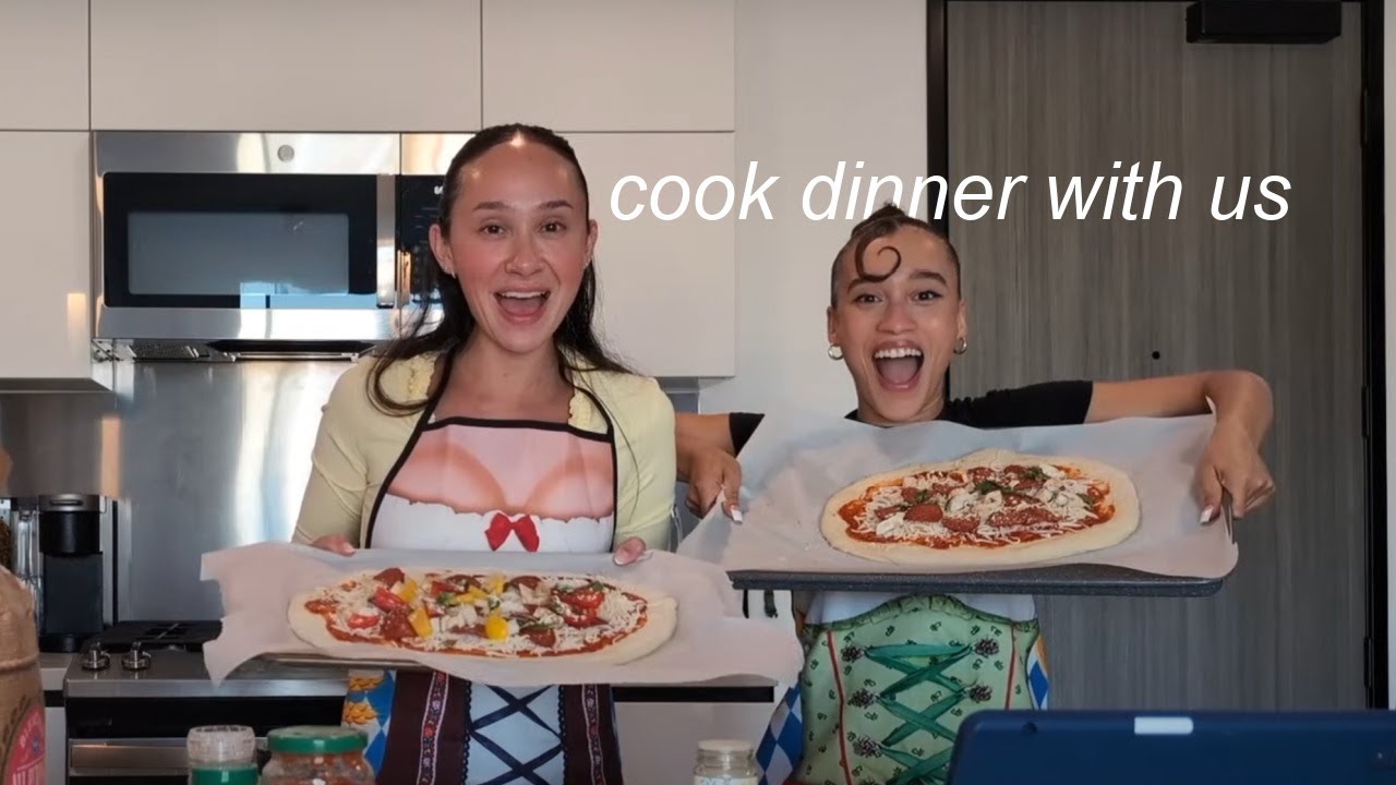 COOKING DINNER WITH FRANNY AND NEZZA (PIZZA NIGHT)