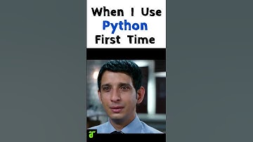 When I Use Python First Time  || Python Vs Other Language || #shorts #comedy #memes #programming