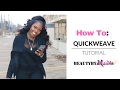 HOW TO : QUICK WEAVE HALF UP PONYTAIL | BEAUTYBYMALIKA