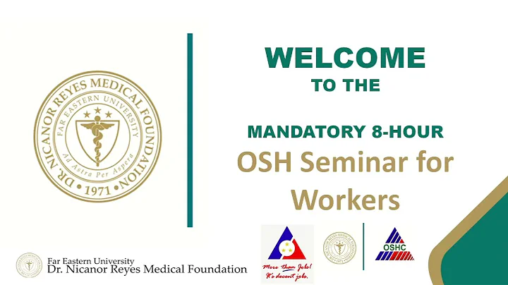 MODULE 1a - INTRODUCTION TO OCCUPATIONAL SAFETY AND HEALTH