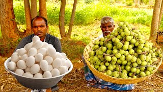 FIG With EGGS FRY !!! Fig Egg Podimaas | Healthy Food Prepared by uncle | food fun village