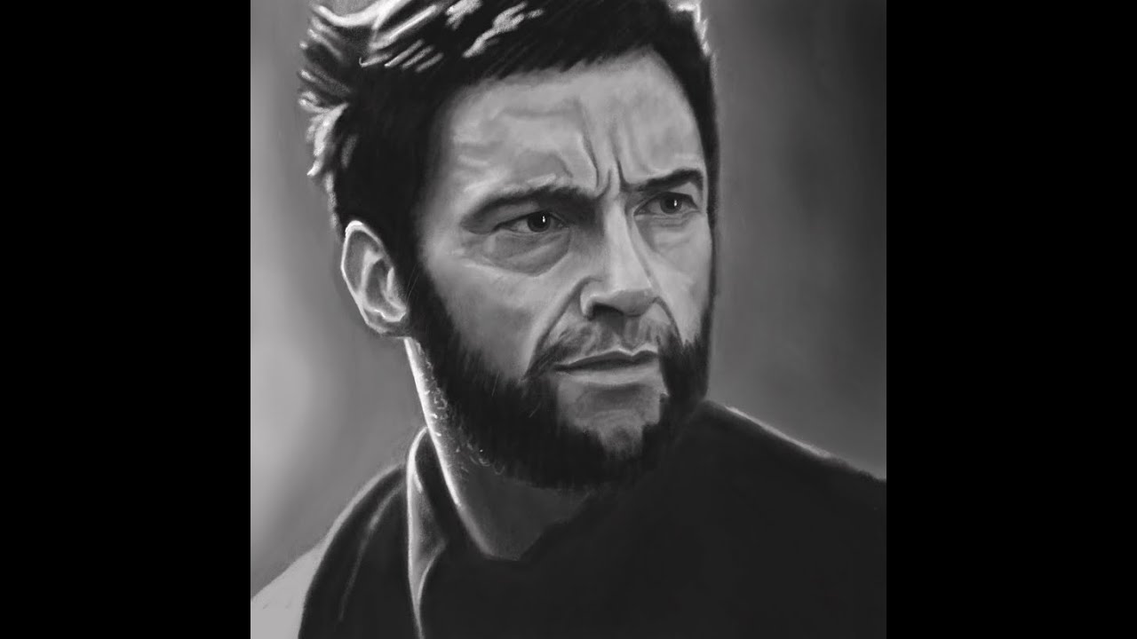 Hugh Jackman - DIGITAL PORTRAIT - YouTube