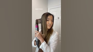 50 second DYSON AIRWRAP tutorial for LAZY GIRLS - easy blowout