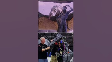 Avatar | Neytiri flying an Ikran | With behind the scenes side by side ✅ #shorts #avatar