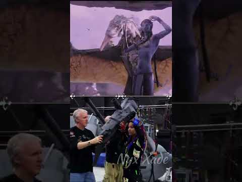 Avatar | Neytiri flying an Ikran | With behind the scenes side by side ✅ #shorts #avatar