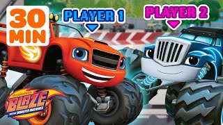 Blaze's Axle City Racers Game w/ Crusher #5 | Racing Games For Kids | Blaze and the Monster Machines screenshot 2