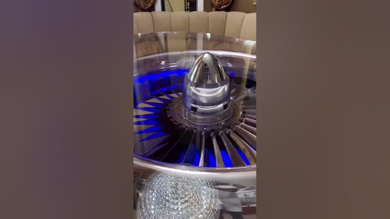 Rick Ross converts an airplane engine into table - YouTube