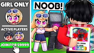 SNEAKING into GIRLS ONLY Server As A NOOB!?