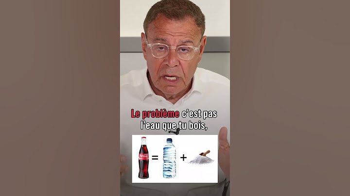 Non, boire un soda, ce n'est pas comme boire de l'eau