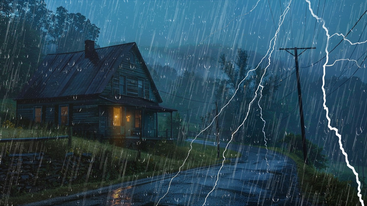 🌧️ Dile Adiós al Estrés con Lluvia y Truenos - Sonidos para Dormir Toda ...