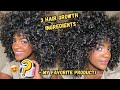 3 HAIR GROWTH Ingredients That WORK! + Curly Hair Product You Need