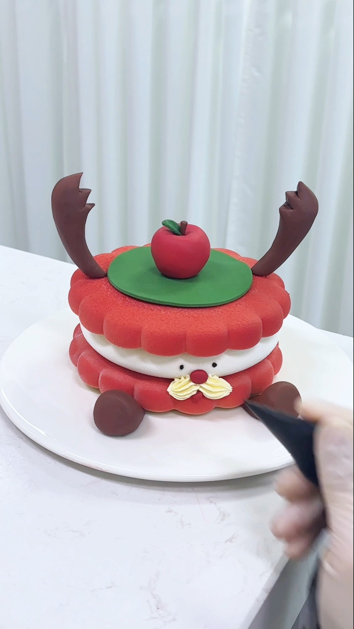 Christmas Mousse Series Today's Sharing Baking Training French Pastry  #shorts