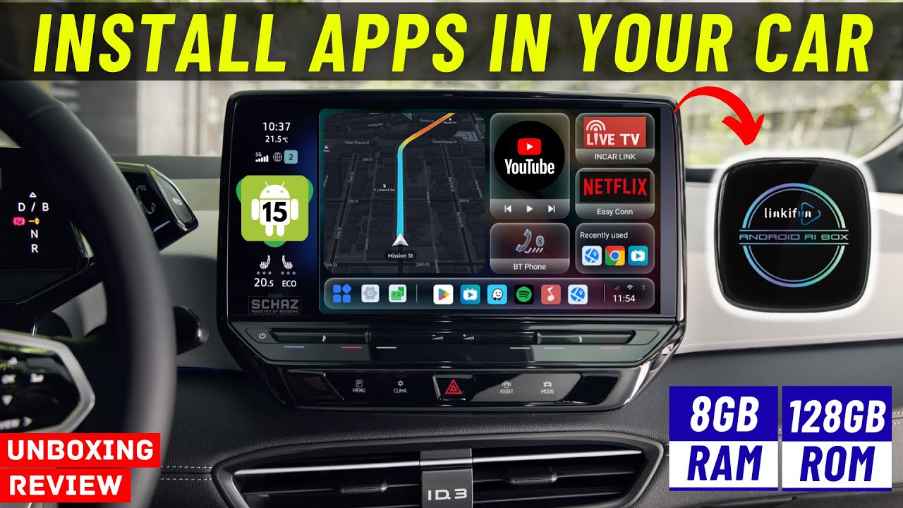 New Linkifun GT8D CarPlay USB Adapter Android 15 | Install Apps in