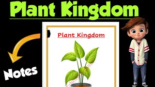 | plant Kingdom |Best Handwritten Notes |Class 11| Biology | Ch-3 notes| @Edustudy point