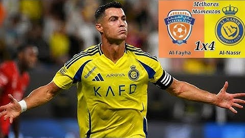 Al Fayha x Al-Nassr | Melhores Momentos CR7 marca de falta