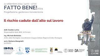 Fattobene2024 sem03 Il rischio cadute dall’alto sul lavoro
