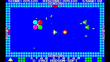 Sharp MZ-2200 Game: Star Stream (1983 Hudson Soft)