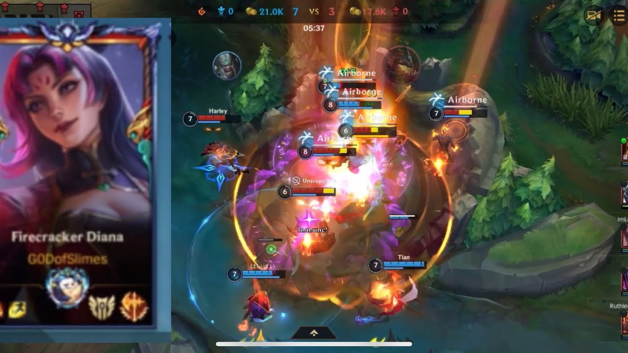 Back to mid lane Diana vs Brand Wild Rift YouTube