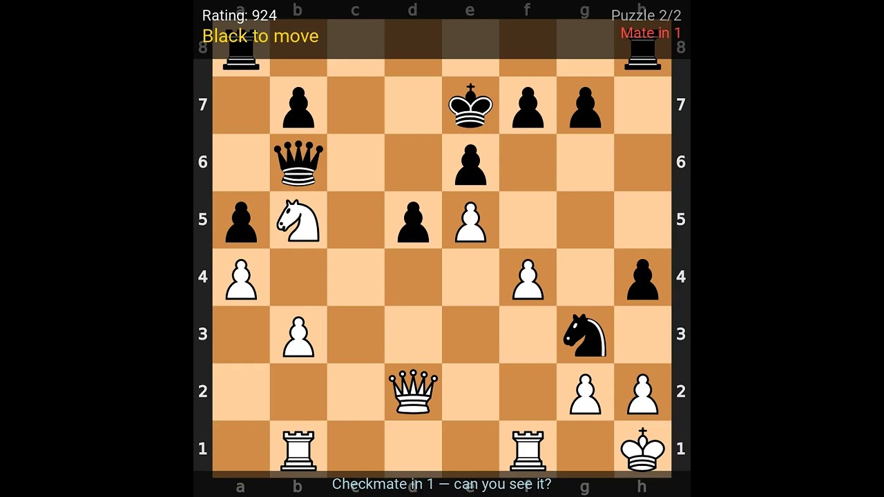 2 Checkmate Puzzles — Only GrandMasters Get Them All - YouTube