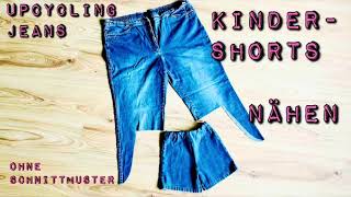 Kreative Upcycling-Idee: Kinderhose / Shorts nähen aus alten Jeans | Nachhaltige DIY-Mode für Kids