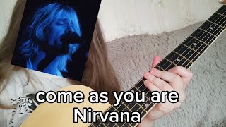 Nirvana- come as your are (кавер + чуть-чуть разговора) #cover#Nirvana#guitar#гитара