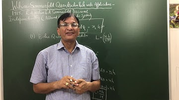 Wilson -Sommerfeld Quantisation Rule with Applications-1