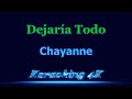 Chayanne  Dejaría Todo  Karaoke 4K