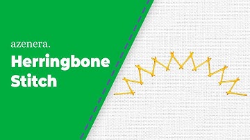 13. Master the Herringbone Stitch | Decorative Embroidery Tutorial, aZenera Embroidery Kit
