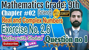 9th class math unit no 2|exercise no 2.6| Question no 1part i,ii,iii,iv,v,vi,vii|English Urdu medium