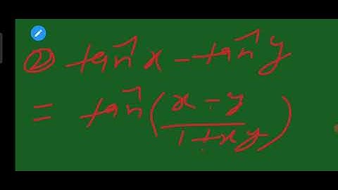 ####@inverse class 12th formula####