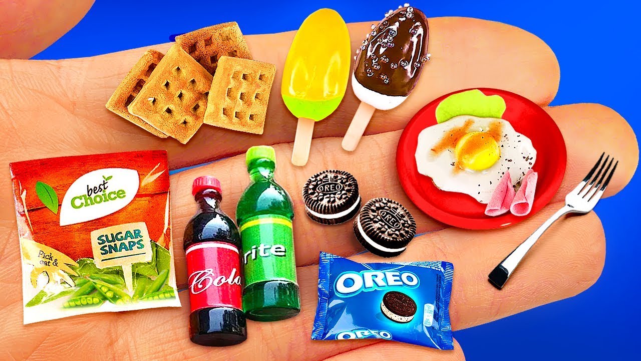 14 MINIATURE FOOD THINGS IDEAS TO DIY IN 5 MINUTE CRAFTS YouTube